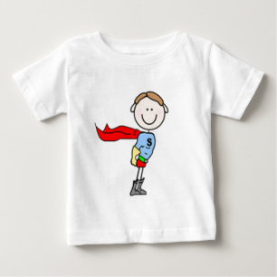 T-shirt Pour Bébé Figure Superhero Boy Stick
