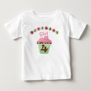 T-shirt Pour Bébé Fille d'anniversaire 4 ans