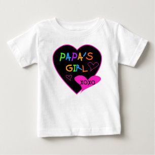 T-shirt Pour Bébé Fille de Papa Tee - shirts, Casquettes, Mugs, Bout