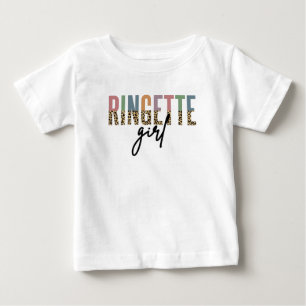 T-shirt Pour Bébé Fille de ringette impression guépard Joueuse de
