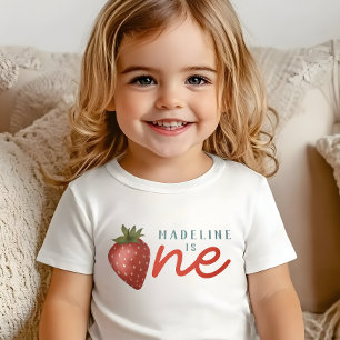 T-shirt Pour Bébé Filles Berry Premier Été Enfants 1er Anniversaire