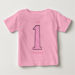 T-shirt Pour Bébé Filles mignonnes Premier Anniversaire Drôle Sassy