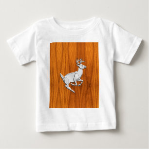 T-shirt Pour Bébé Film d'imprimerie Silver Chrome