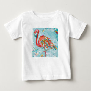 T-shirt Pour Bébé Flamant rose lumineux