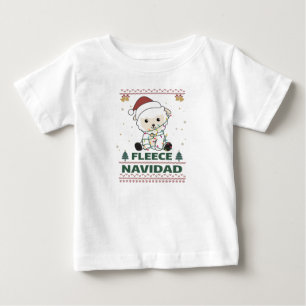 T-shirt Pour Bébé Fleece Navidad