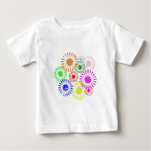 T-shirt Pour Bébé Fleur déstabilisée