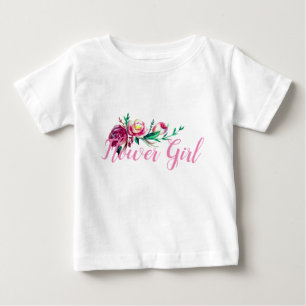 T-shirt Pour Bébé Fleur mariage Ruffle Tee style rustique