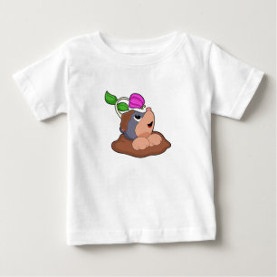 T-shirt Pour Bébé Fleur Mole Earth