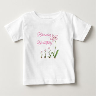 T-shirt Pour Bébé Fleurir Joli chemise fleurie en pleine croissance