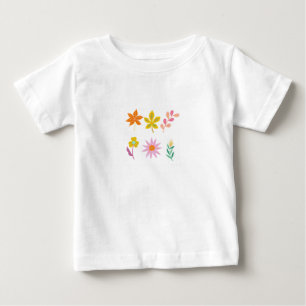 T-SHIRT POUR BÉBÉ FLEURS