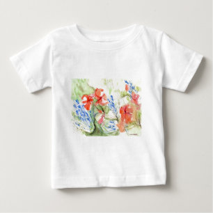 T-shirt Pour Bébé Fleurs Balsam et Lobelia