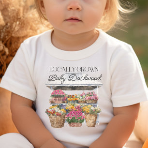 T-shirt Pour Bébé Fleurs cultivées localement Farmer's Market Floral