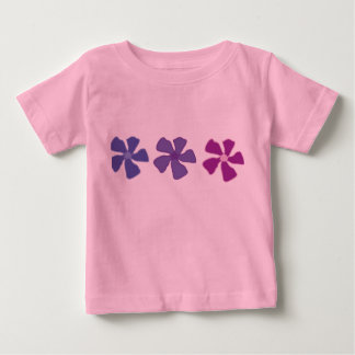 T-shirt Pour Bébé Fleurs violettes : Jeteuses