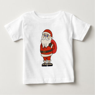 T-shirt Pour Bébé Flip Flops de Noël du Père Noël