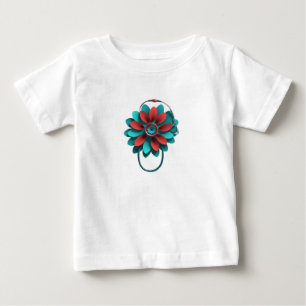 T-shirt Pour Bébé Floral Stethoscope Design – Unique Medical & Healt