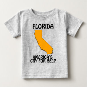 T-shirt Pour Bébé Floride - L'appel à l'aide de l'Amérique