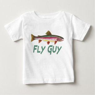 T-shirt Pour Bébé Fly Fly de truite arc-en-ciel