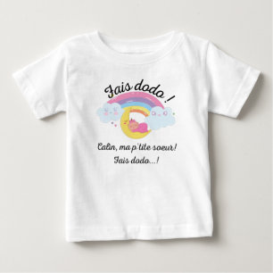 T-shirt Pour Bébé fodo ma p'tite soeur