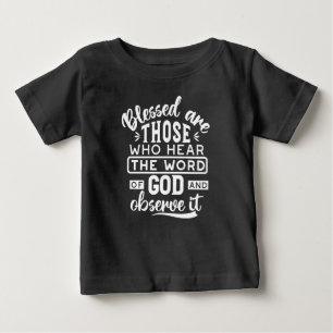 T-shirt Pour Bébé Foi et obéissance – Écriture inspirante