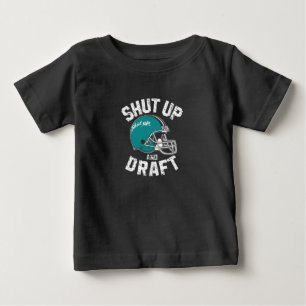T-shirt Pour Bébé Football turquoise de style rétro
