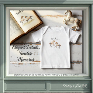 T-shirt Pour Bébé Forêt Enchantée de Magie de Livre de Contes