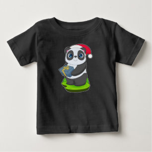 T-shirt Pour Bébé Forfait Panda Christmas