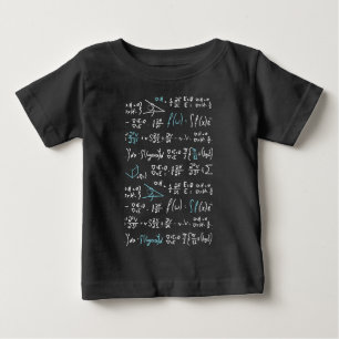 T-shirt Pour Bébé Formules mathématiques mathématiques physique prof