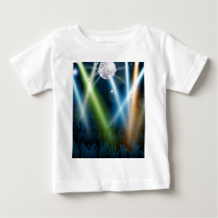 T-shirt Pour Bébé Foule de piste de danse de boule de miroir