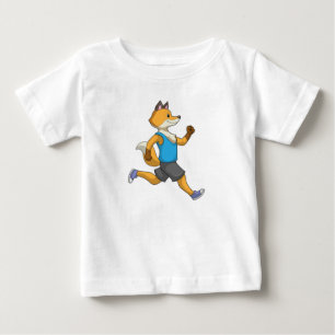 T-shirt Pour Bébé Fox comme coureur à Running