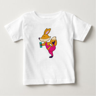 T-shirt Pour Bébé Fox Fitness Dumbbell