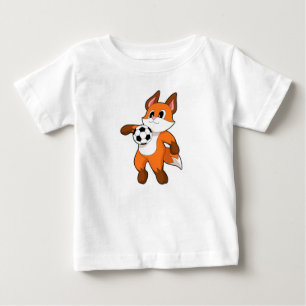 T-shirt Pour Bébé Fox Soccer player Soccer