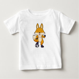 T-shirt Pour Bébé Fox Soccer player Soccer
