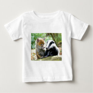 T-shirt Pour Bébé Foxcub & Badger Cute !