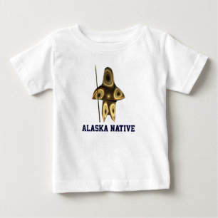 T-shirt Pour Bébé Fractal Inuit Hunter