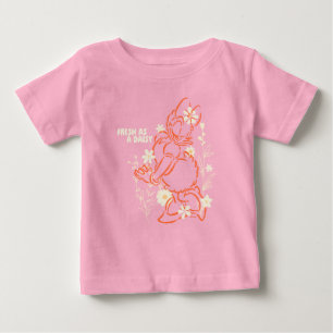 T-shirt Pour Bébé Frais comme une marguerite graphique floral minima