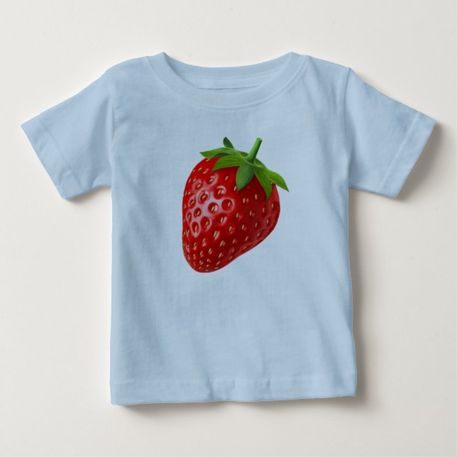 T-shirt Pour Bébé Fraise (Devant)
