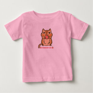 T-shirt Pour Bébé fraise chipmunk