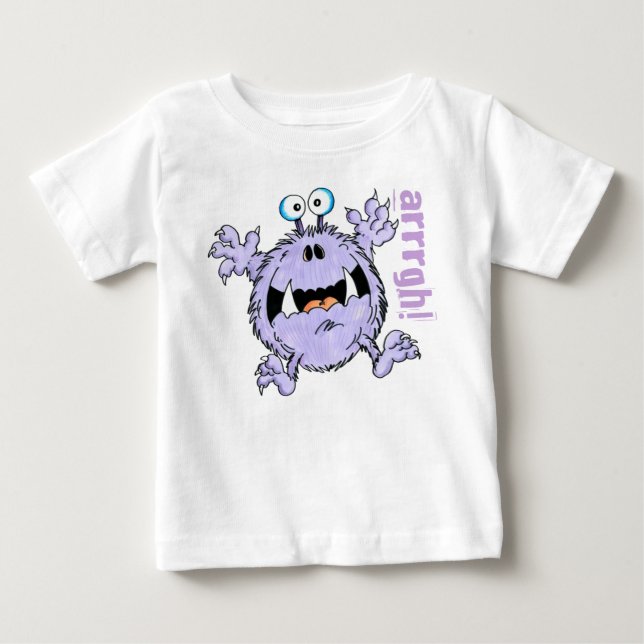 T-shirt Pour Bébé Fred effrayé (Devant)