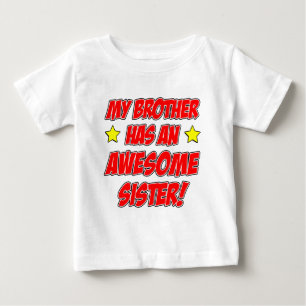 T-shirt Pour Bébé Frère A Une Soeur Magnifique