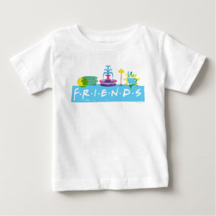 T-shirt Pour Bébé FRIENDS™   Logo avec icônes