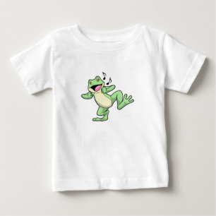 T-shirt Pour Bébé Frog Music Dance