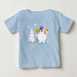 T-shirt Pour Bébé Frosty the Snowman™ Frosty & Karen Winter Fun