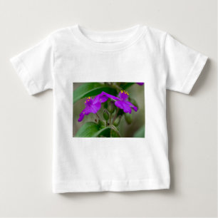 T-shirt Pour Bébé Fuchsia Spiderwort Twins Fleur sauvage Cadeaux Vêt