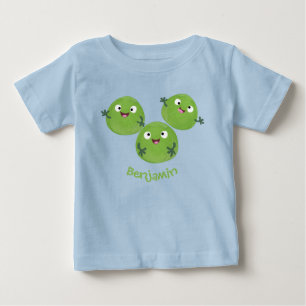 T-shirt Pour Bébé Funny Brussels sprouts légumes caricature