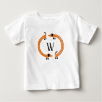 Funny Dachshund Saucisse Chien Monogramme