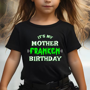 T-shirt Pour Bébé Funny Frankenstein C'est mon anniversaire Hallowee