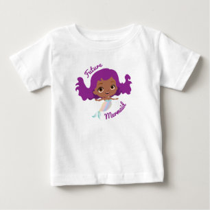 T-shirt Pour Bébé Futur Afro-Américaine Sirène Mignonne