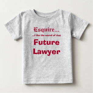 T-shirt Pour Bébé Futur avocat