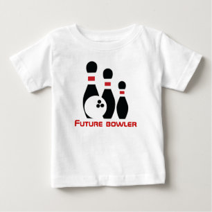 T-shirt Pour Bébé Futur bowler, boule de bowling et épingles