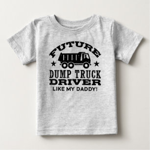 T-shirt Pour Bébé Futur Chauffeur De Camion De Sauts Comme Mon Père